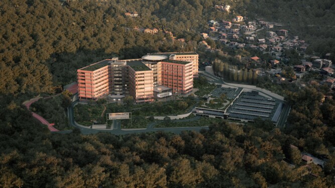 Ospedale Felettino, Tecnicaer, Torino, Ospedale, rendering, Udine