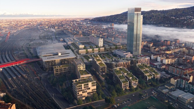 Parco della Salute, Tecnicaer, Torino, Ospedale, rendering, Udine